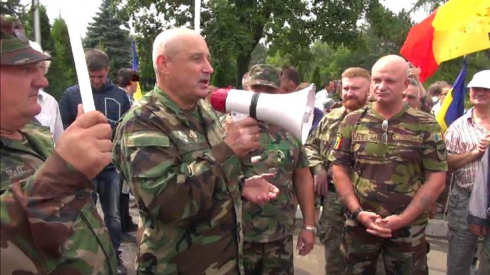 Protest impotriva vizitei vicepremierului rus Dmitri Rogozin 
